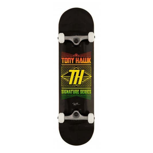 Tony Hawk SS 180+ Stacked Logo Complete Skateboard 8", Black Complete Skateboards Tony Hawk 