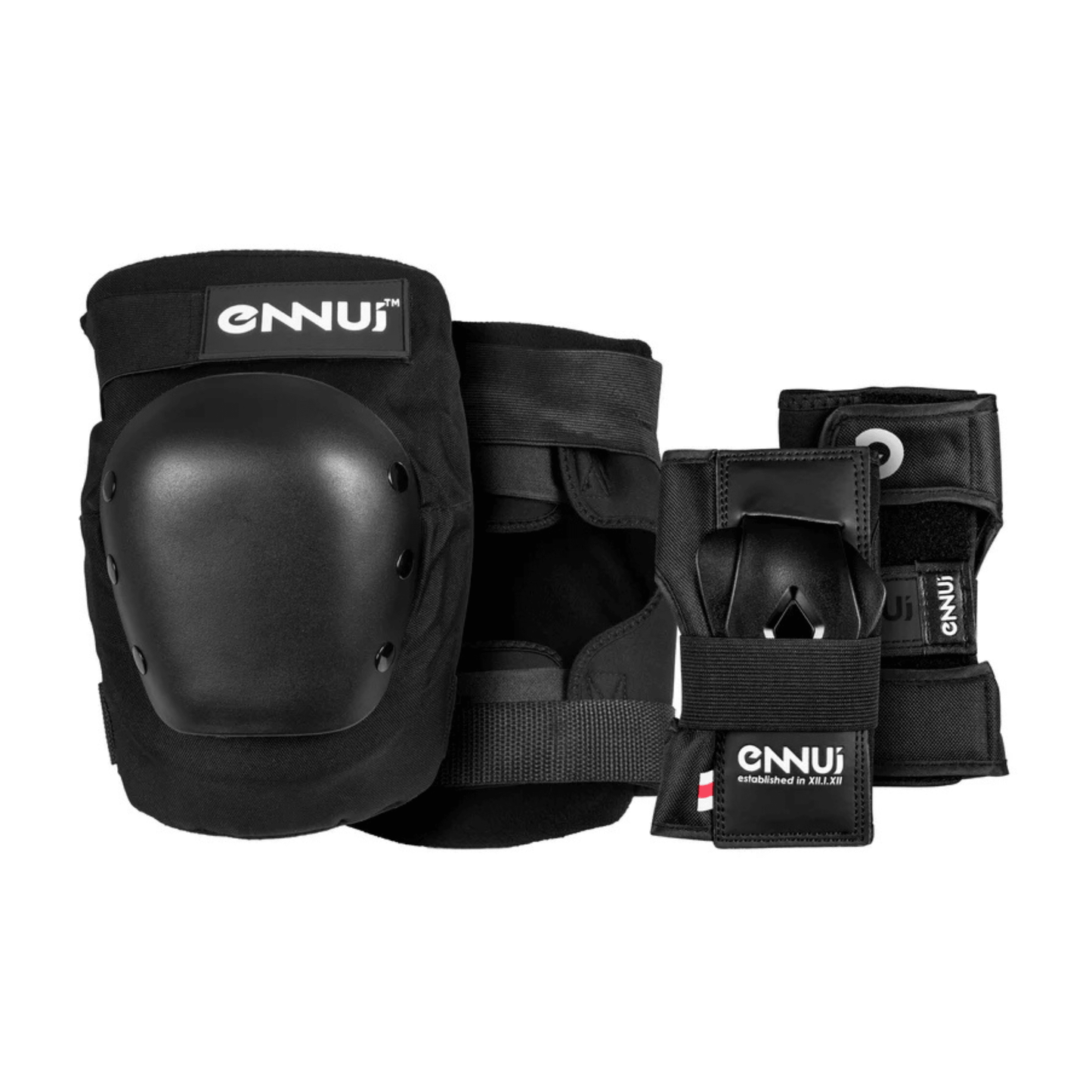 Ennui Aly Derby Dual Pack, Knee & Elbow Padset, Black Protection Rampworx Shop XS 