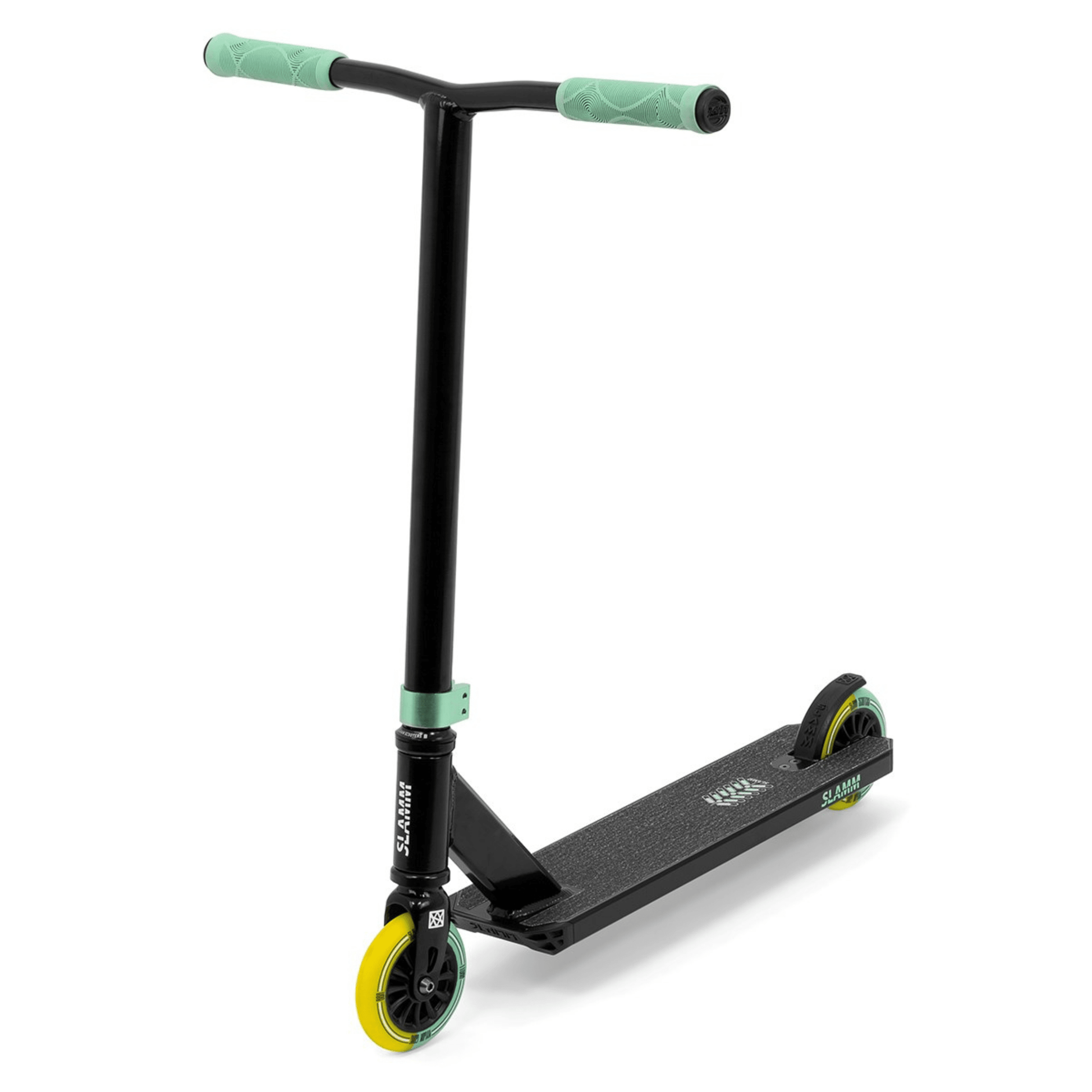Slamm Classic Mini Pro Stunt Scooter, Black/Green Complete Scooters Slamm Scooters 