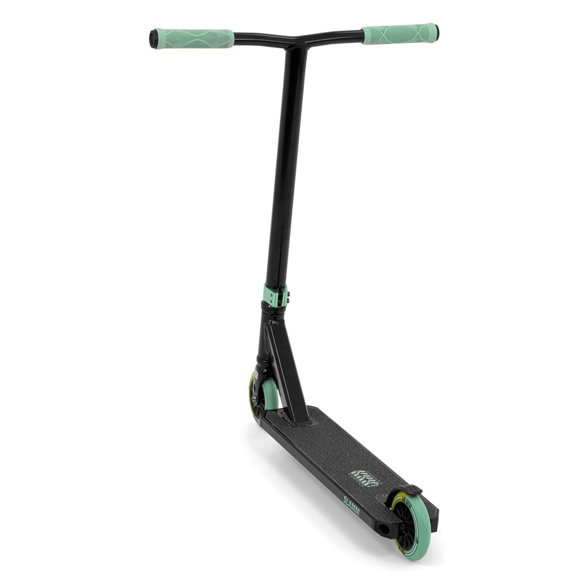 Slamm Classic Mini Pro Stunt Scooter, Black/Green Complete Scooters Slamm Scooters 