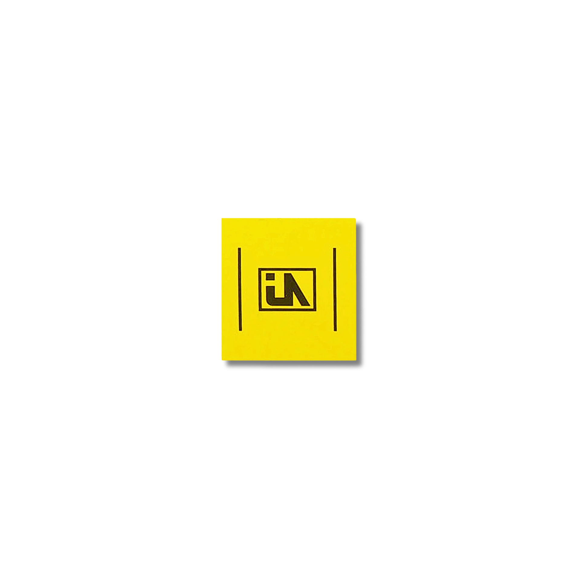 UrbanArtt Square Sticker, Yellow Accessories UrbanArtt 