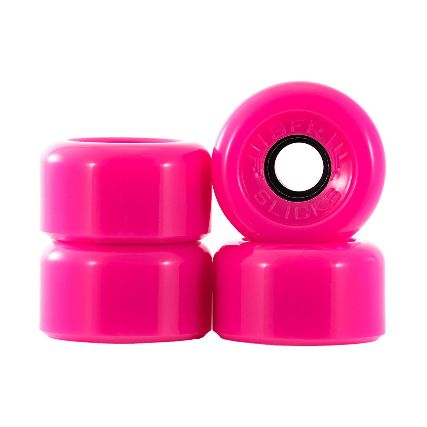 SFR Slick Quad Roller Skate Wheels 62MM 78A - Pink (4 pcs) Quad Skates SFR 