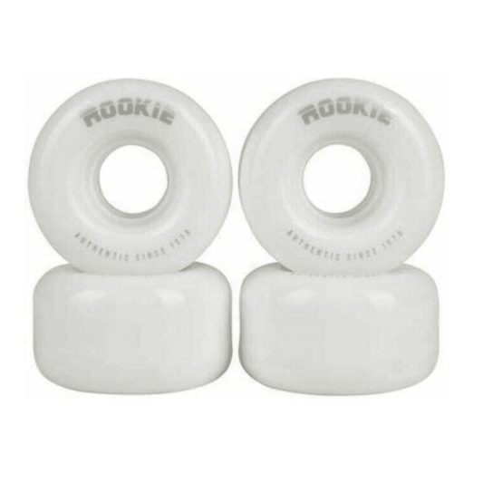 Rookie Quad Skate Wheels Pack of 4, Disco White Quad Roller Skates Rookie 