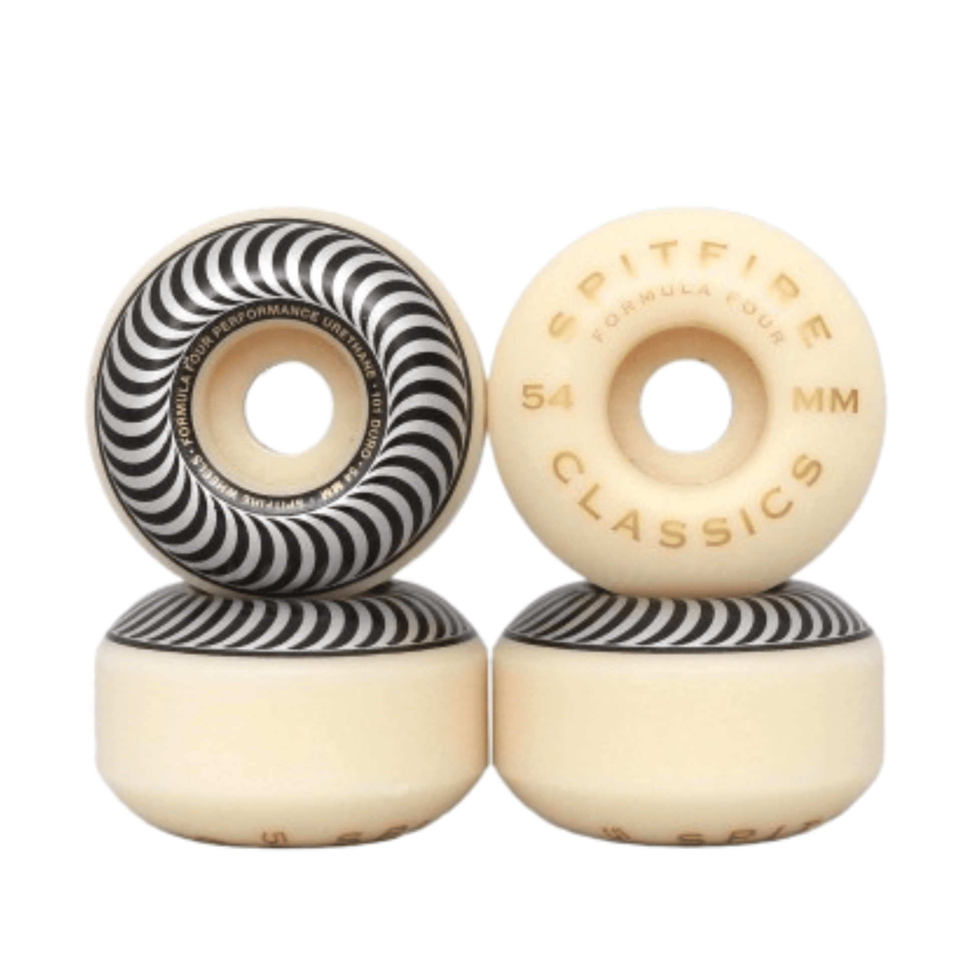 Spirtfire Fomula Four Classic Silver Skateboard Wheels, 54mm Skateboard Wheels Spitfire 