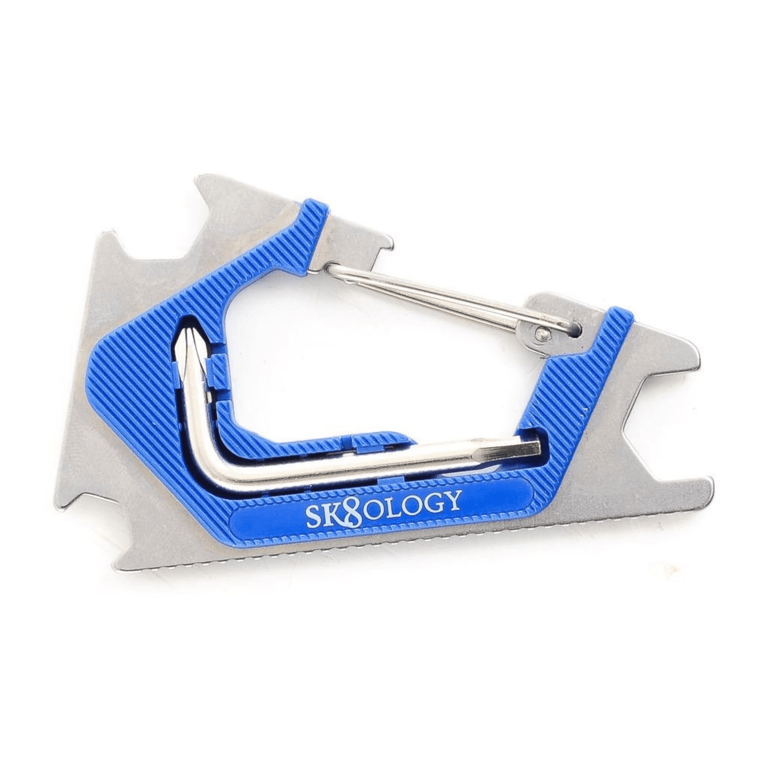 Sk8ology Caribiner Latch Skate Tool, Blue Skate tool sk8ology 