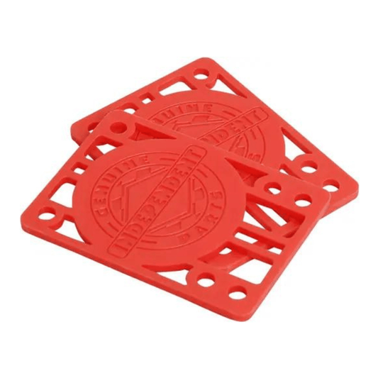 Independent Trucks 1/4" Skateboard Riser Pads, Red Skateboard Parts Independent 