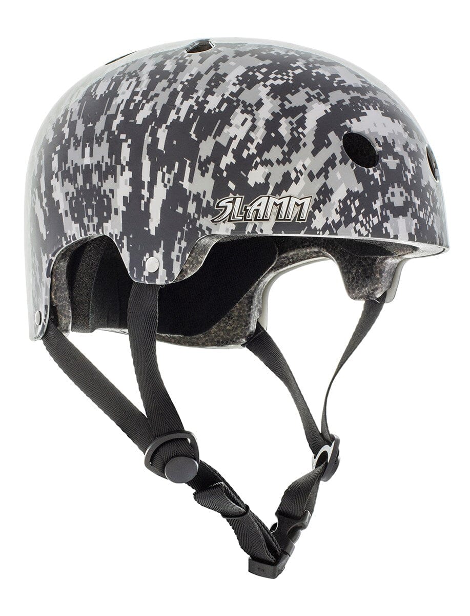 Slamm Logo Helmet, Grey Camo Protection Slamm Scooters XXS/XS 49-52cm 