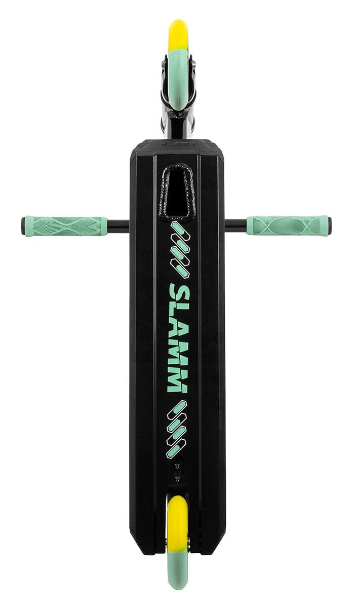 Slamm Classic Mini Pro Stunt Scooter, Black/Green Complete Scooters Slamm Scooters 