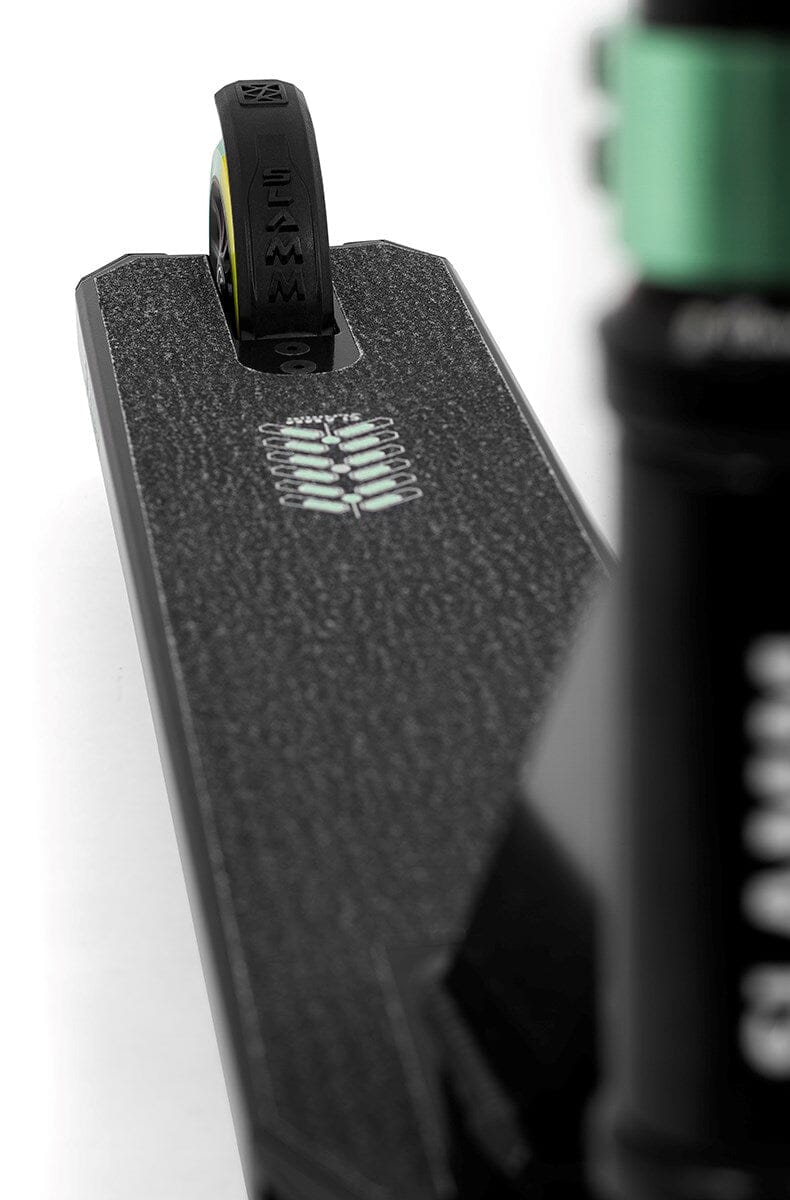 Slamm Classic Mini Pro Stunt Scooter, Black/Green Complete Scooters Slamm Scooters 