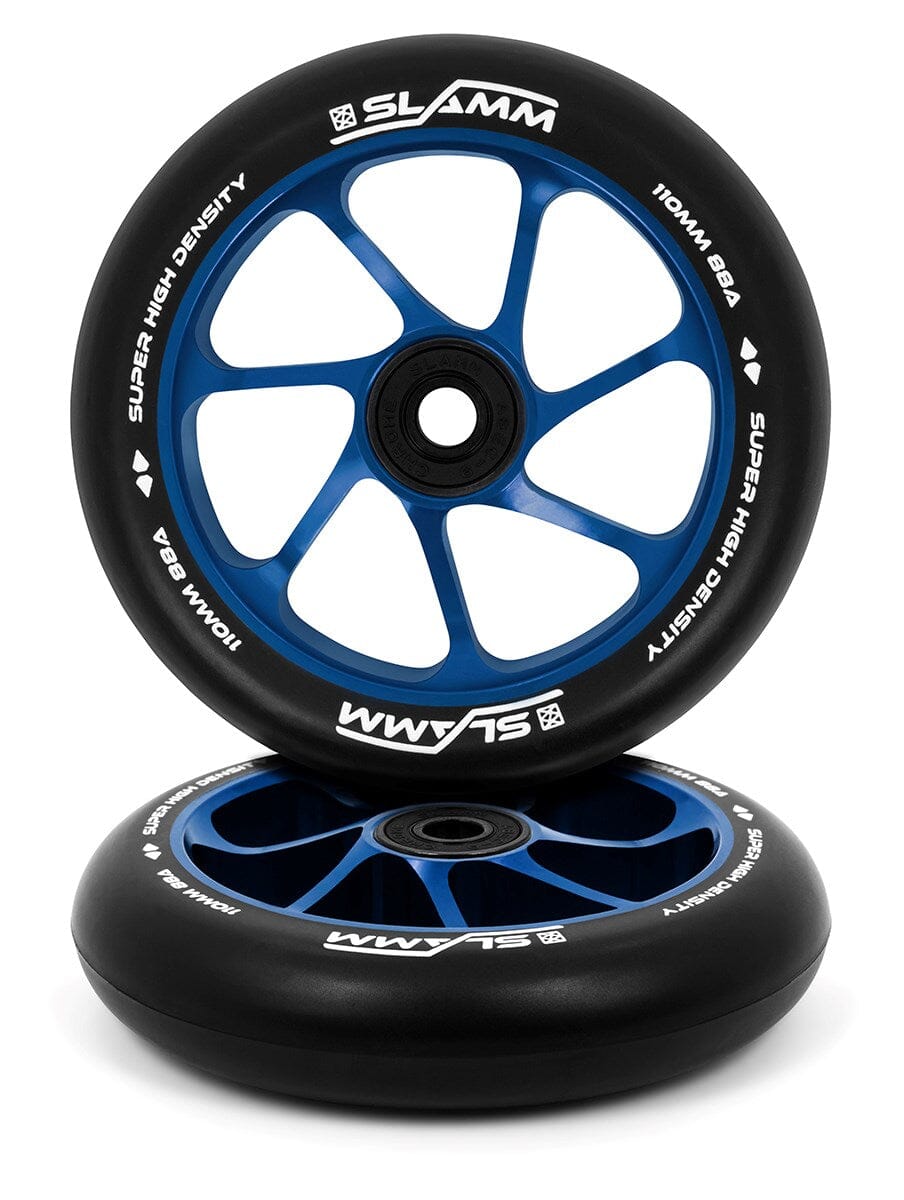 Slamm Team Scooter Wheel 110mm, Black/Blue Slamm Scooters 