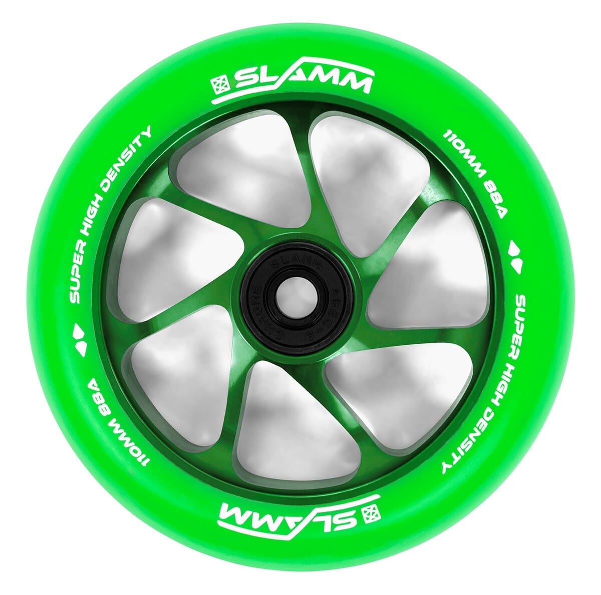 Slamm Team Wheel 110mm, Green/Green Slamm 