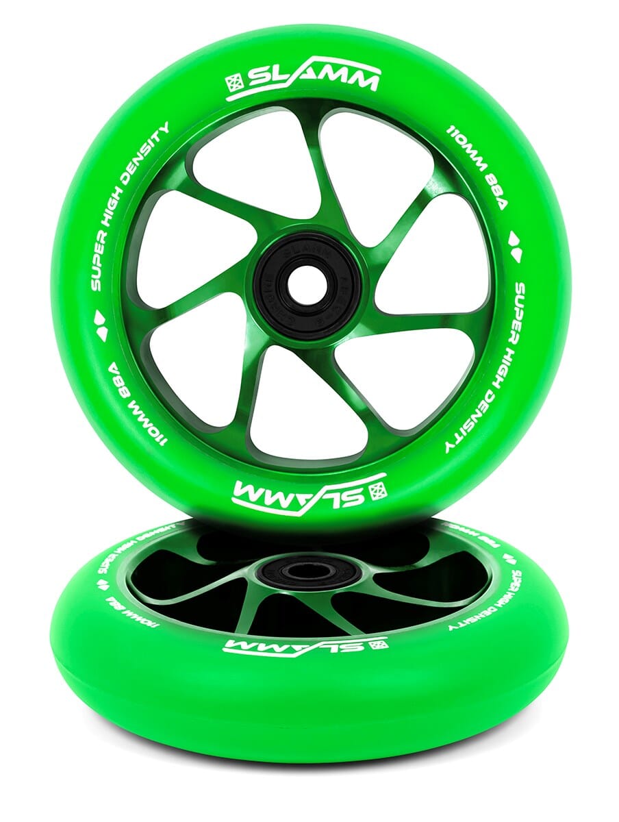 Slamm Team Wheel 110mm, Green/Green Slamm 