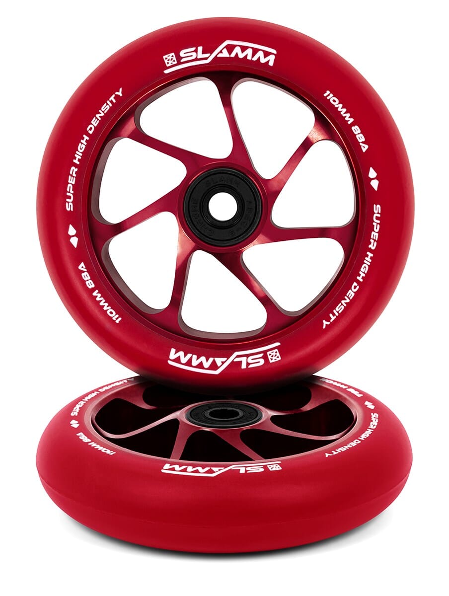 Slamm Team Wheel 110mm, Red/Red Scooter Wheels Slamm 