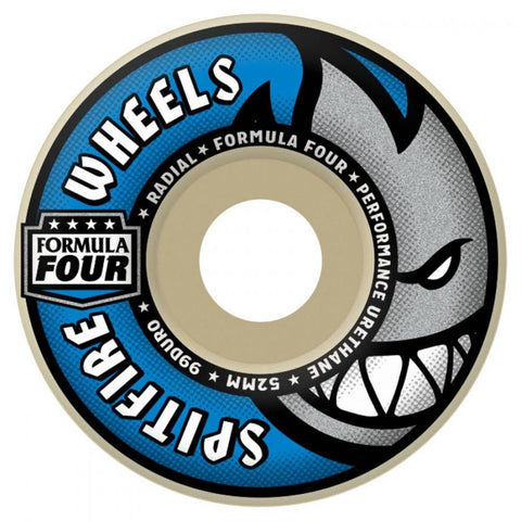 Spirtfire Formula Four Radial 99DU Skateboard Wheels, 54mm