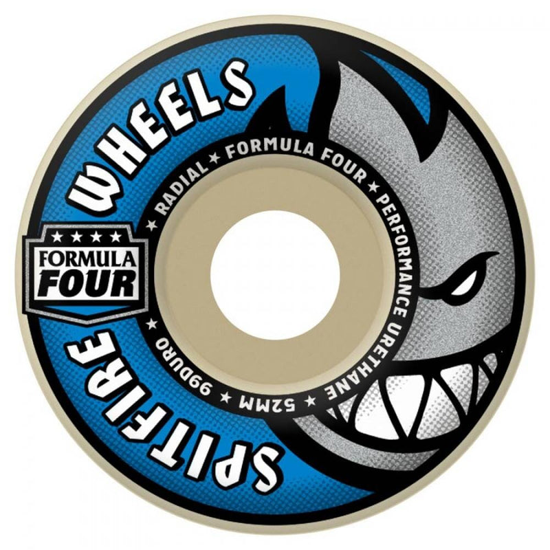 Spirtfire Formula Four Radial 99DU Skateboard Wheels, 54mm Skateboard Wheels spitfire 