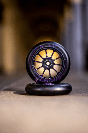 Triad Conspiracy Scooter Wheels 110mm (Pair), Ano Purple Scooter Parts Triad 