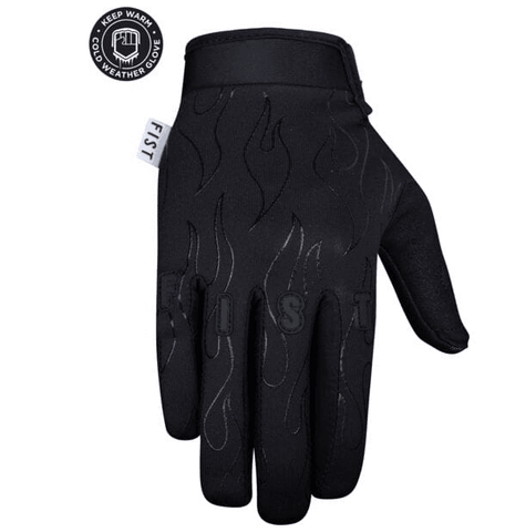 FIST Chapter 19 Frosty Fingers Youth Gloves, Black Flame