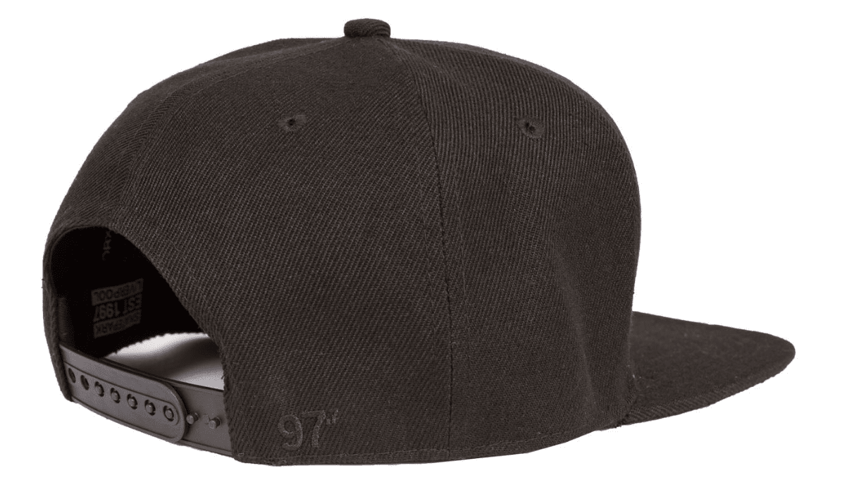 Rampworx LE 97.7 Snapback Cap, Black/Black Accessories Rampworx Skatepark 