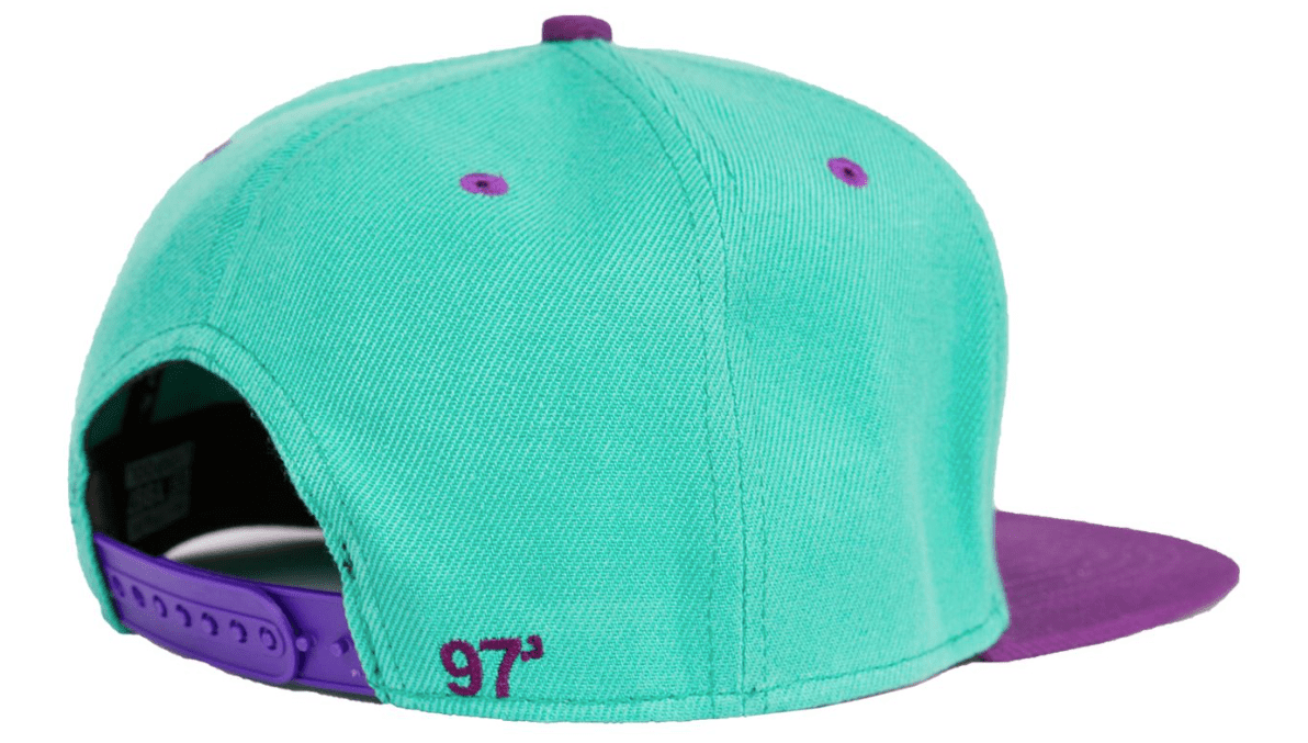 Rampworx LE 97.3 Snapback Cap, Teal/Purple Accessories Rampworx Skatepark 