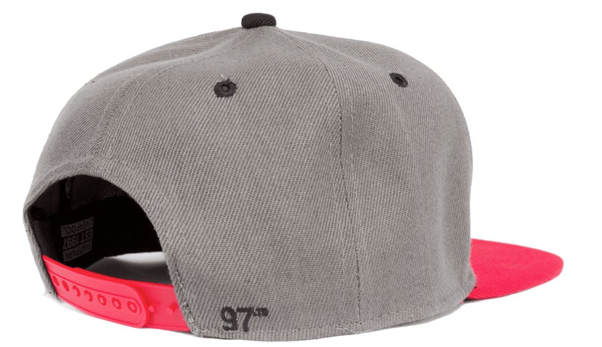 Rampworx LE 97.10 Snapback Cap, Grey/White/Red Accessories Rampworx Skatepark 