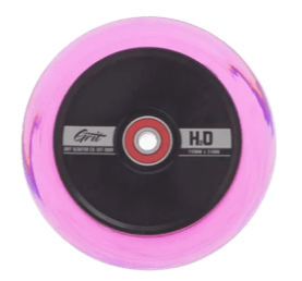 Grit Hollow Core H2O 110mm Scooter Wheels, Black/Pink (Pair)