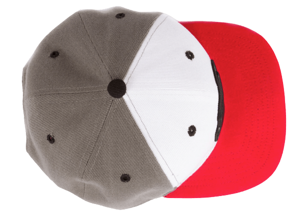 Rampworx LE 97.10 Snapback Cap, Grey/White/Red Accessories Rampworx Skatepark 