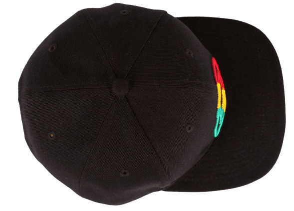 Rampworx LE 97.8 Snapback Cap, Rasta/Black Accessories Rampworx Skatepark 