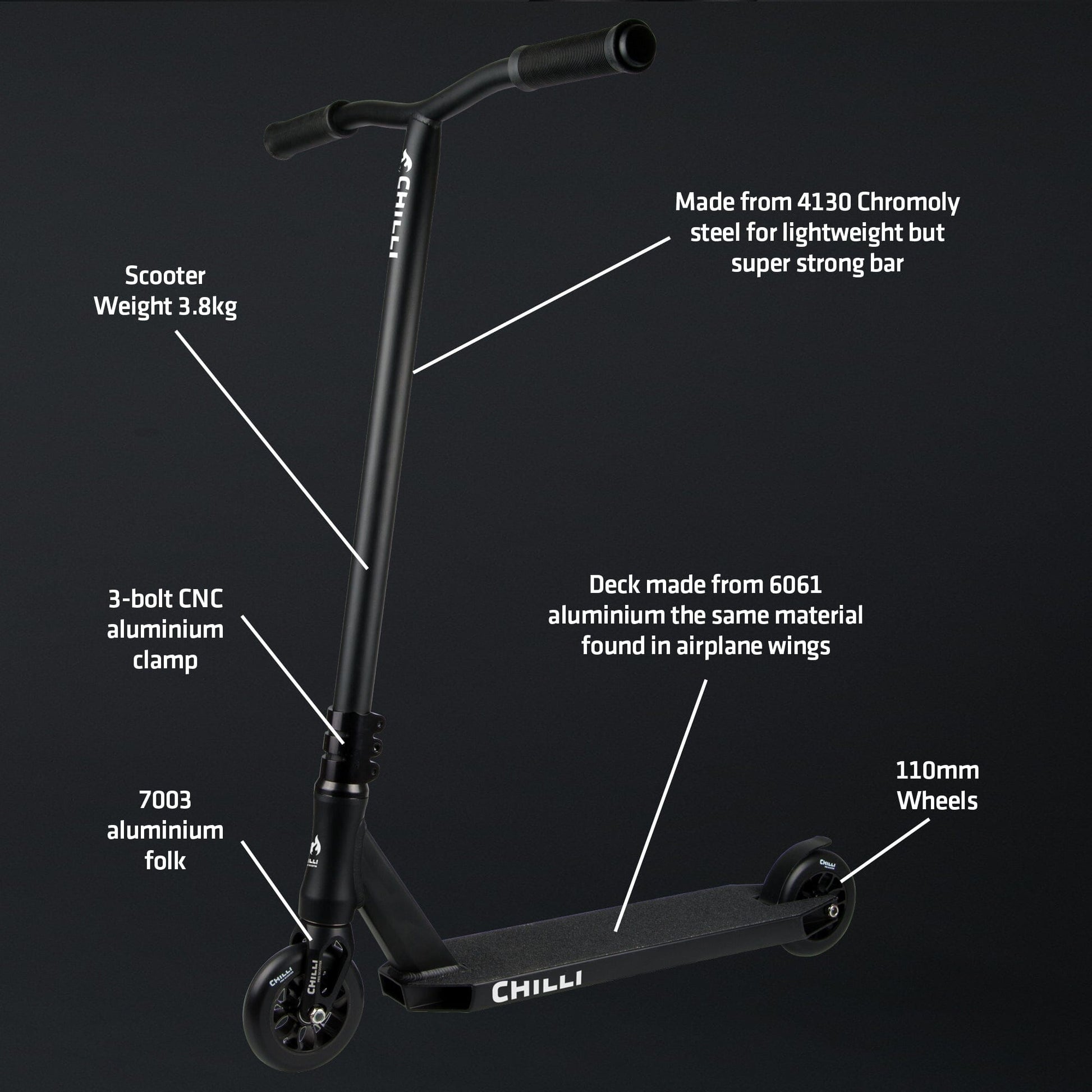 Chilli Reaper Complete Stunt Scooter Grim Complete Scooters Chilli 