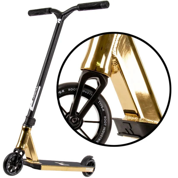 Root Industries Type R Pro Complete Scooter, Gold Rush Complete Scooters Root Industries 