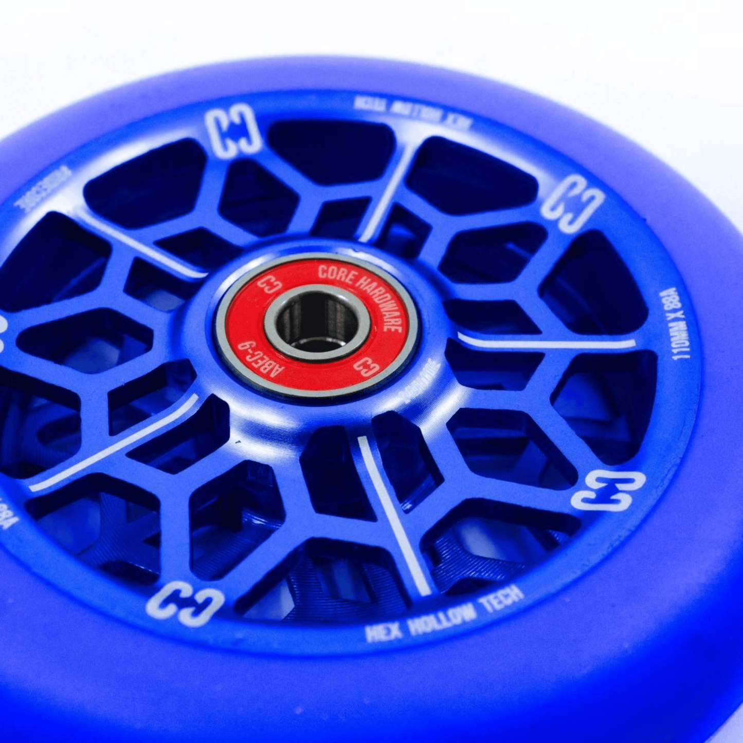 CORE Hex Hollow Stunt Scooter Wheel 110mm – Navy Scooter Wheels CORE 