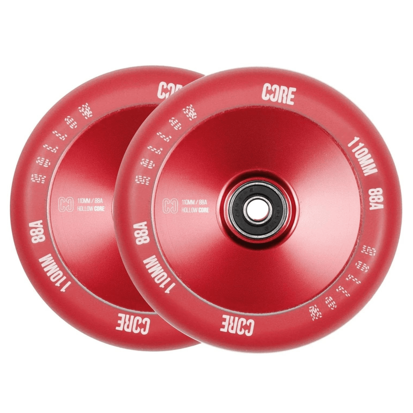 CORE Hollow Stunt Scooter Wheel V2 110mm - Red Scooter Wheels CORE 