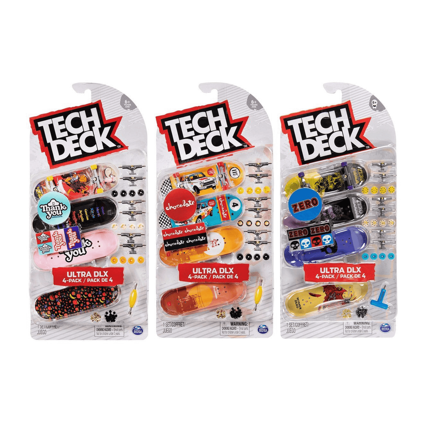 Tech Deck Fingerboard Ultra Deluxe 4 Pack (Random) Accessories tech deck 