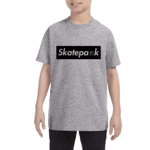 Rampworx "Supreme" Youth T-Shirt, Light Grey T-shirts Rampworx Skatepark XS Youth 