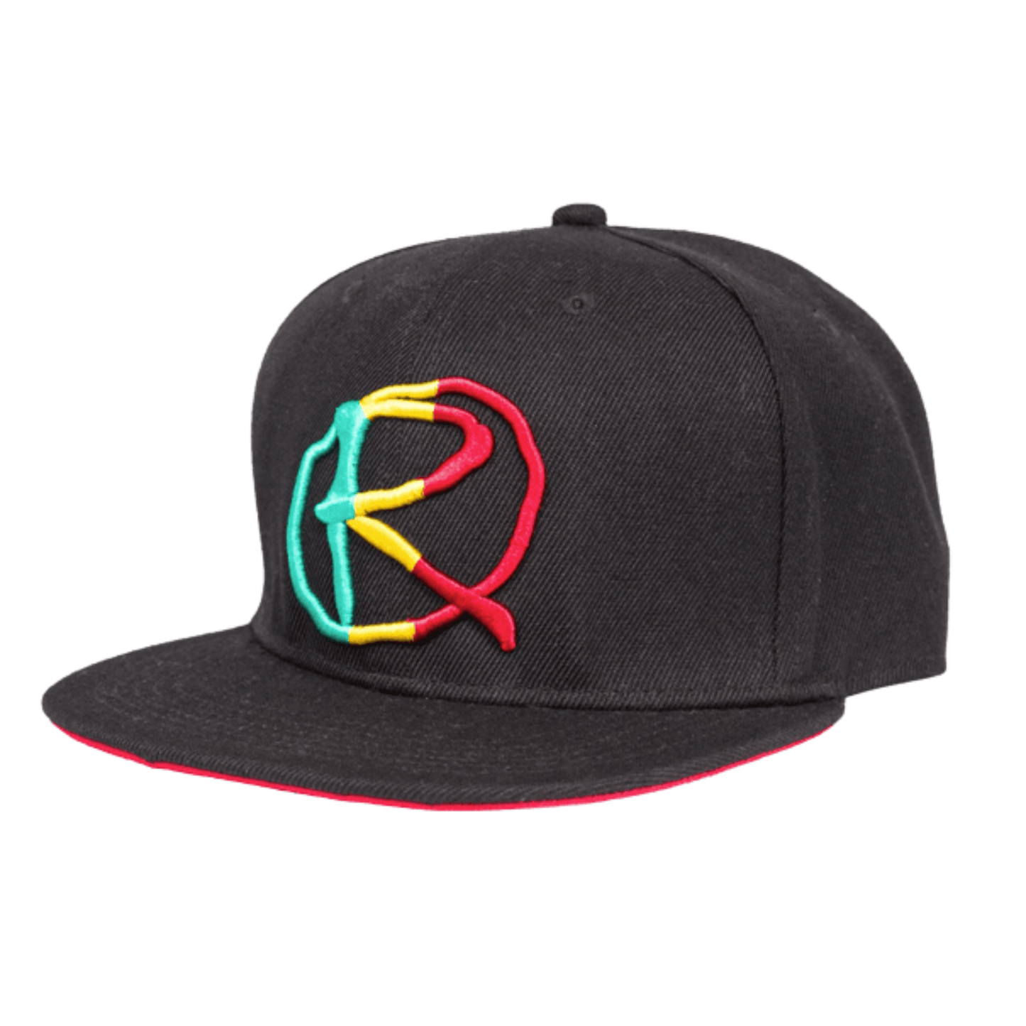 Rampworx LE 97.8 Snapback Cap, Rasta/Black Accessories Rampworx Skatepark 