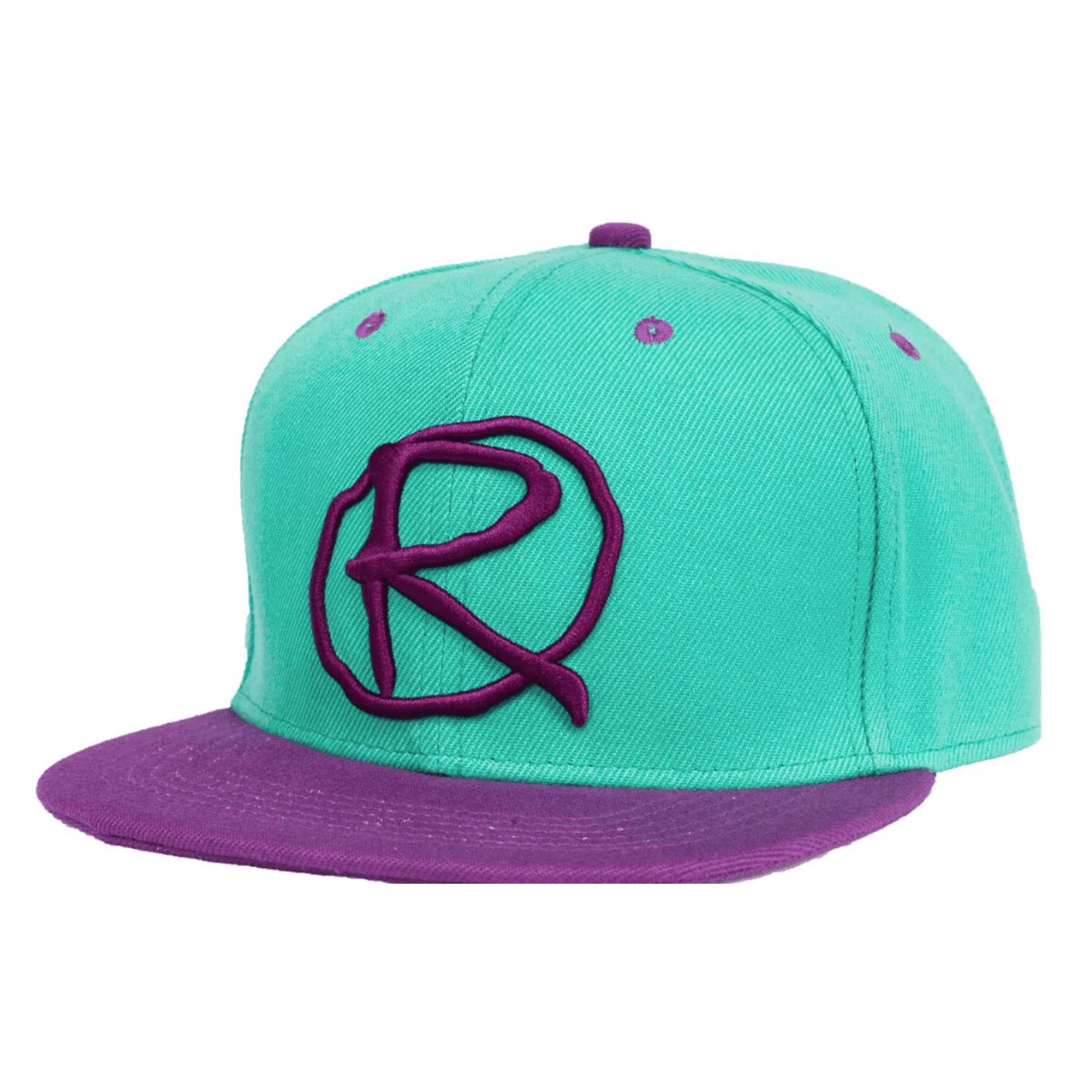 Rampworx LE 97.3 Snapback Cap, Teal/Purple Accessories Rampworx Skatepark 