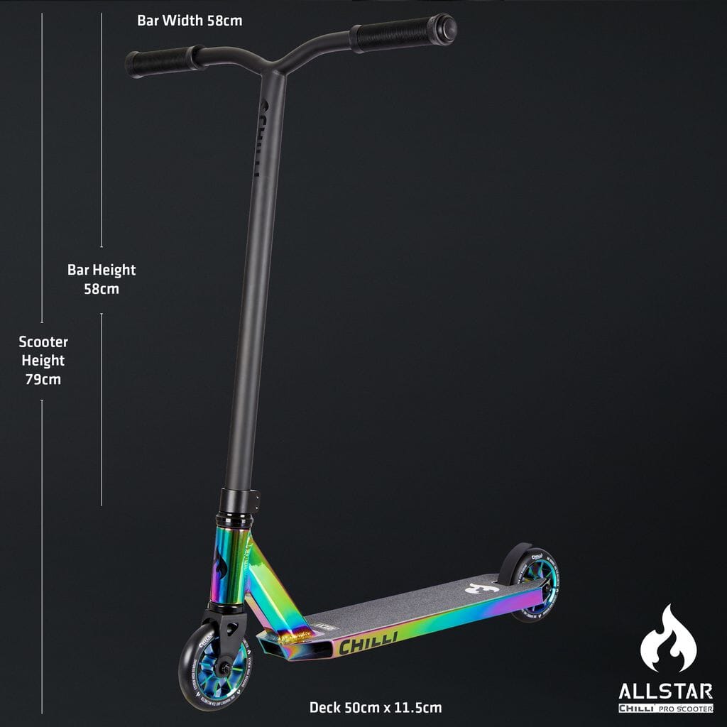 Chilli Rocky Complete Stunt Scooter, Neochrome Complete Scooters Chilli 