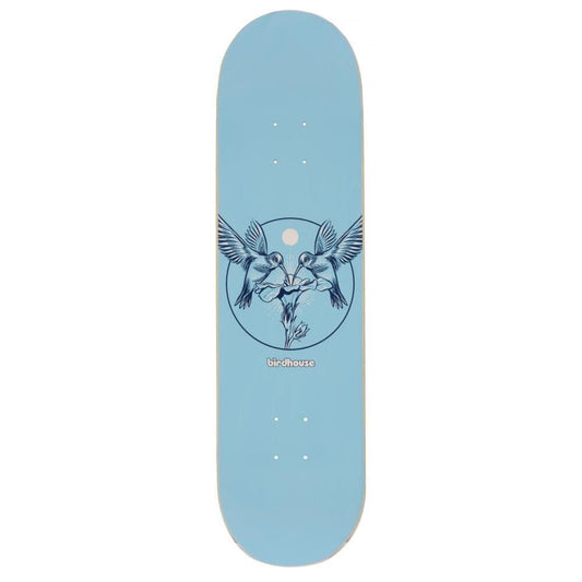 Birdhouse Logo Hummingbird Skateboard Deck, Blue 8.25" Skateboard Deck Birdhouse 