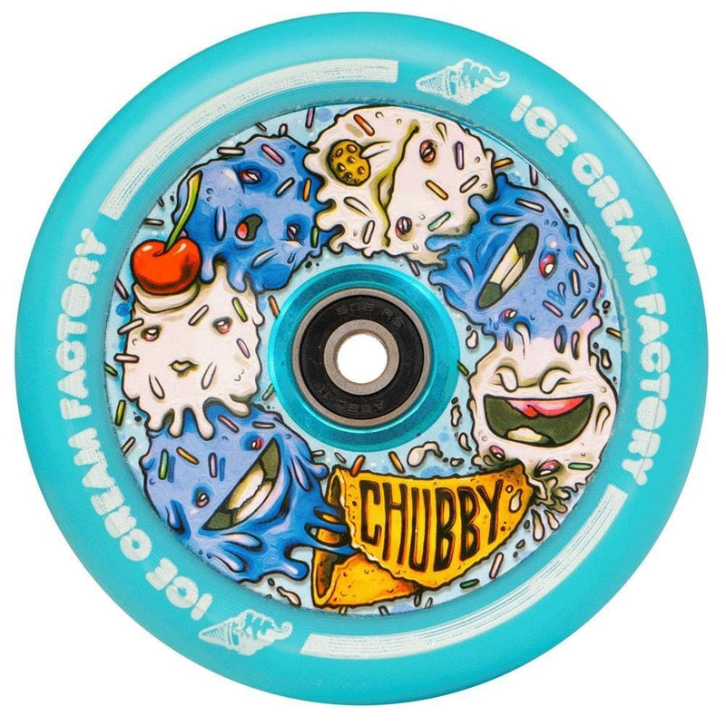 Chubby Ice Cream Stunt Scooter Wheel 110mm, Blue Scooter Wheels CHUBBY 