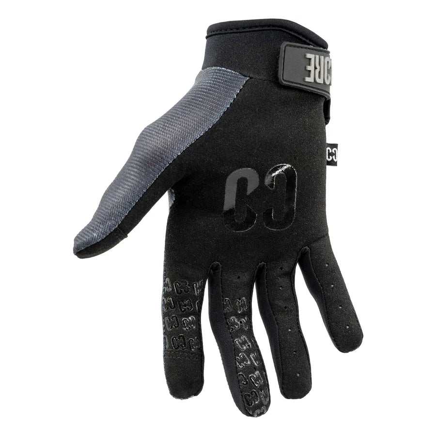 CORE Pro-Fit Velcro Gloves, Reflective Black
