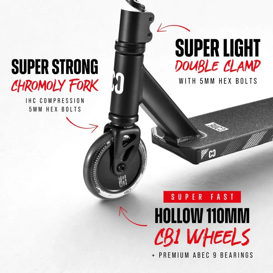CORE CB1 Beginner Stunt Scooter - Black Complete Scooters CORE 