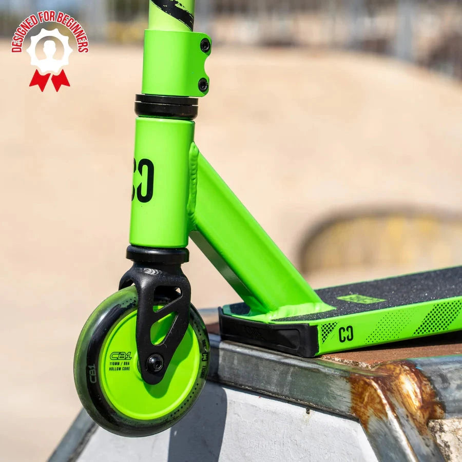 CORE CB1 Beginner Stunt Scooter - Black/Green Complete Scooters CORE 