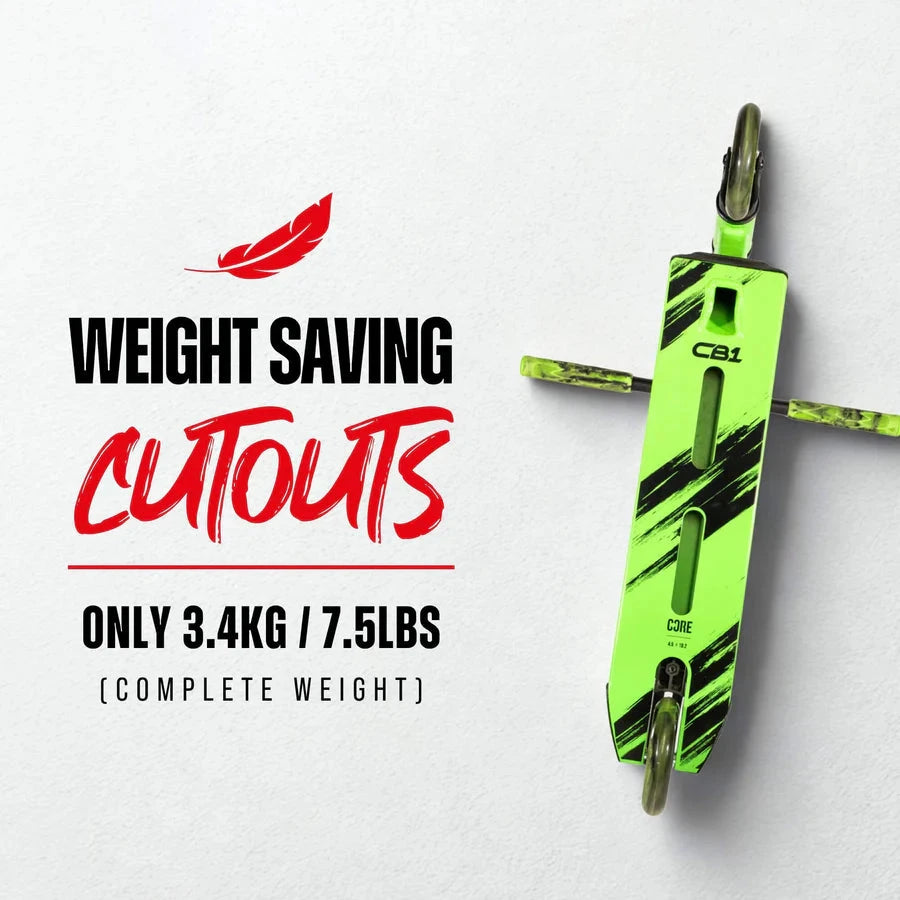 CORE CB1 Beginner Stunt Scooter - Black/Green Complete Scooters CORE 