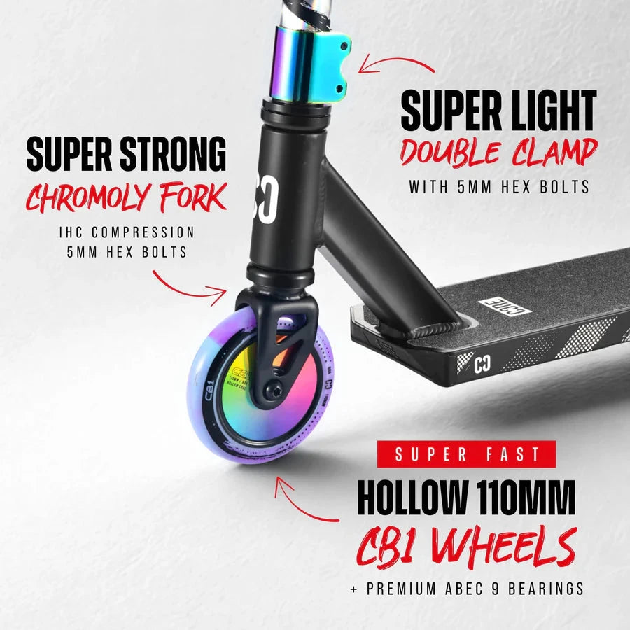 CORE CB1 Beginner Stunt Scooter - Black/Neo Complete Scooters CORE 