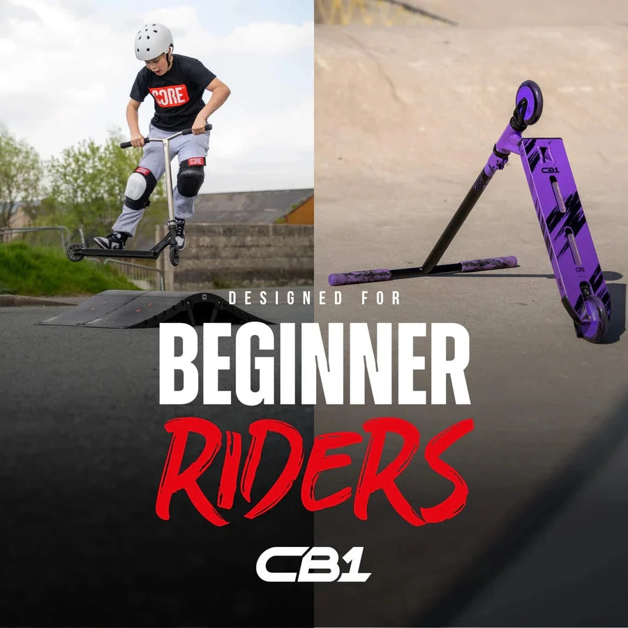 CORE CB1 Beginner Stunt Scooter - Black/Purple Complete Scooters CORE 