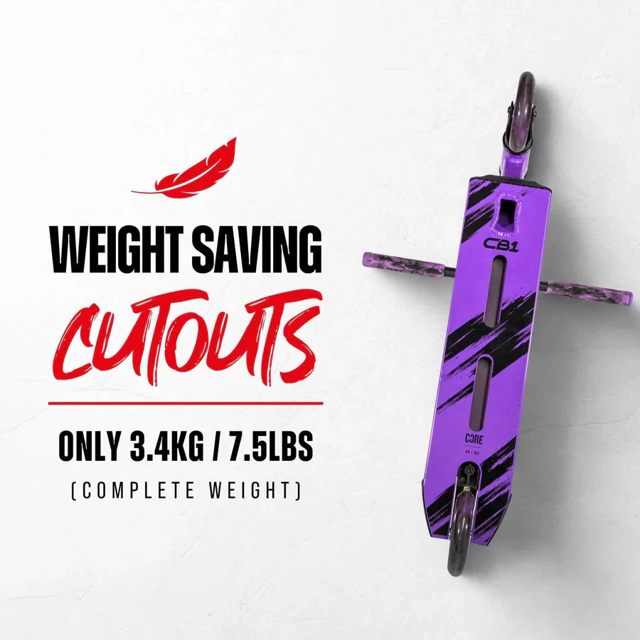 CORE CB1 Beginner Stunt Scooter - Black/Purple Complete Scooters CORE 