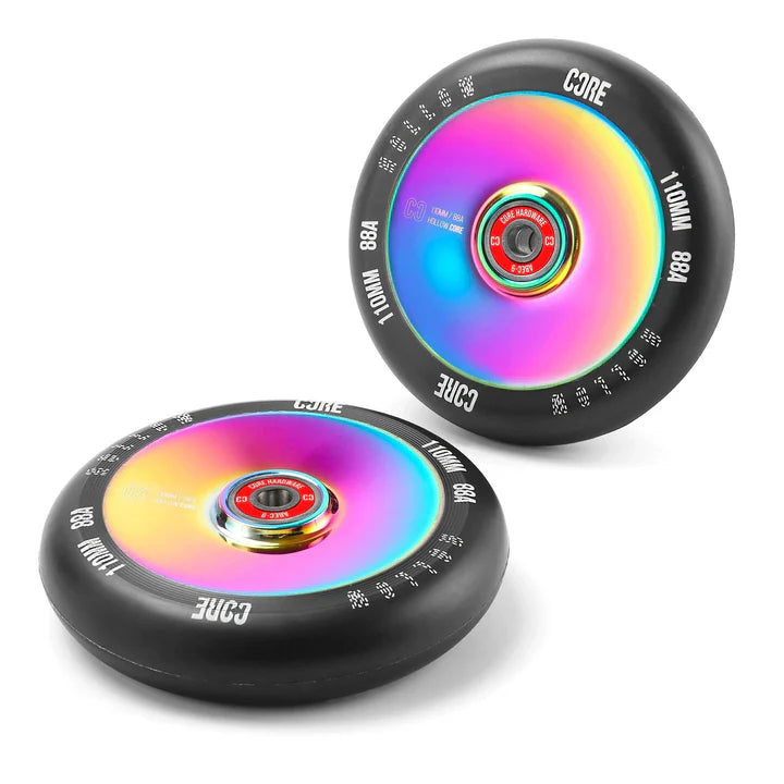 CORE Hollow Stunt Scooter Wheel V2 110mm - NeoChrome Scooter Wheels CORE 