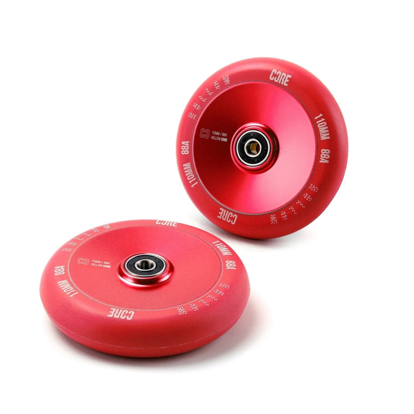 CORE Hollow Stunt Scooter Wheel V2 110mm - Red Scooter Wheels CORE 