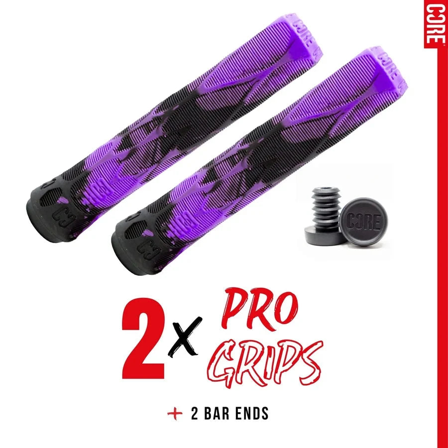 CORE Pro Handlebar Grips, Soft 170mm – Fuchsia Grips CORE 