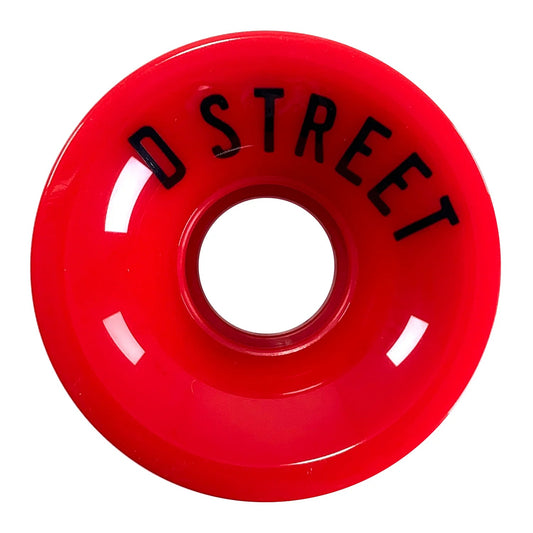 D Street 59 Cent Skateboard Wheels 59mm 78a, Red Skateboard Wheels D Street 