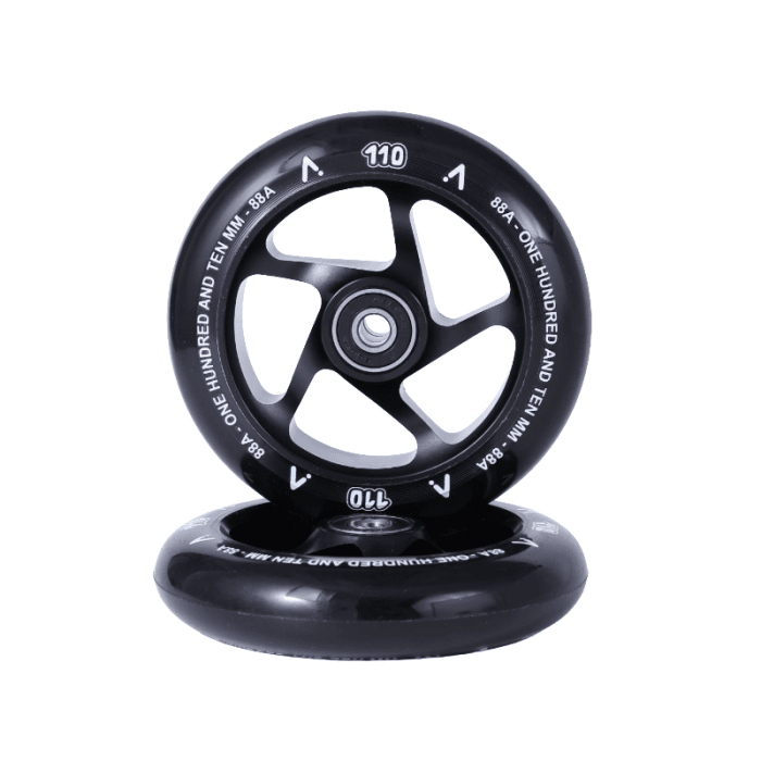 ACTA Superlight Scooter Wheels 110mm, Black (Pair) Scooter Wheels ACTA 
